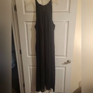 Women's black halter dress